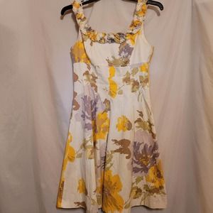 Maggy London floral print sleeveless dress